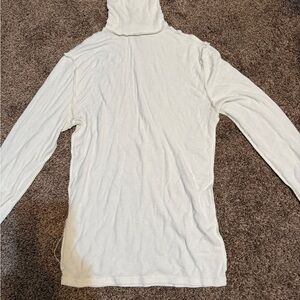 Forever 21 Cream Turtleneck Top